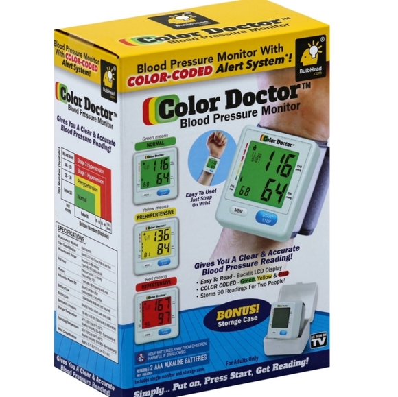 Color Doctor Other Color Doctor Blood Pressure Wrist Monitor Alert